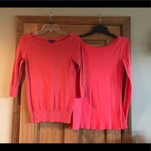 Long sleeve and 3/4 length shirt